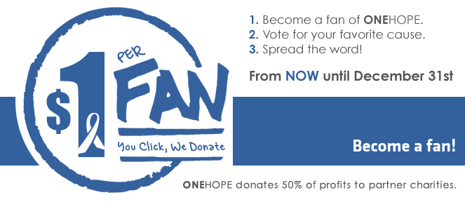 $1 per Fan… You click, We Donate.